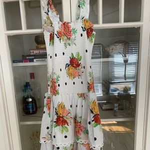FARM Rio tiered party midi dress